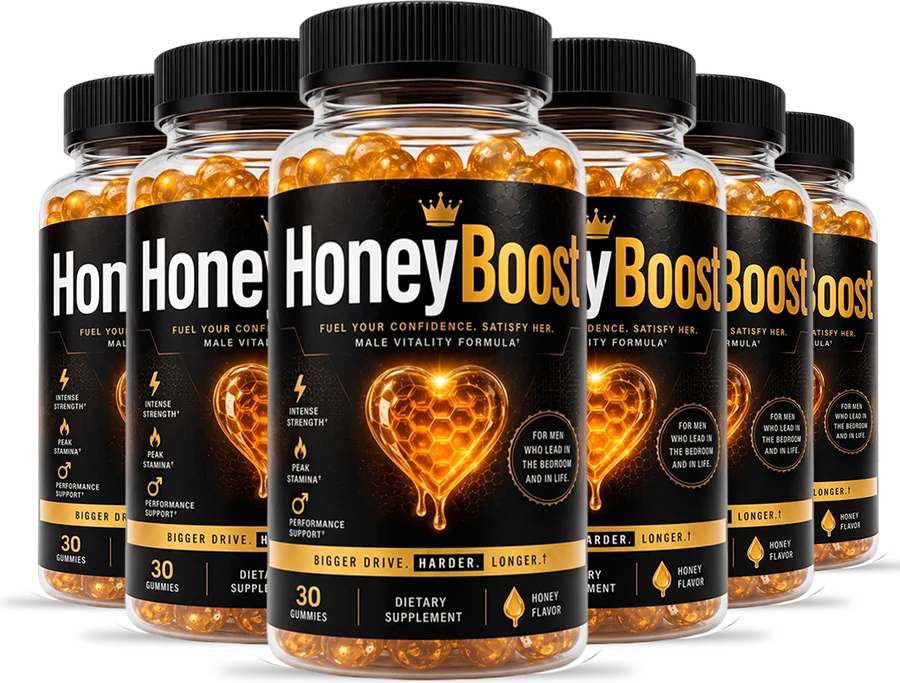 Six bottles of HoneyBoost gummies